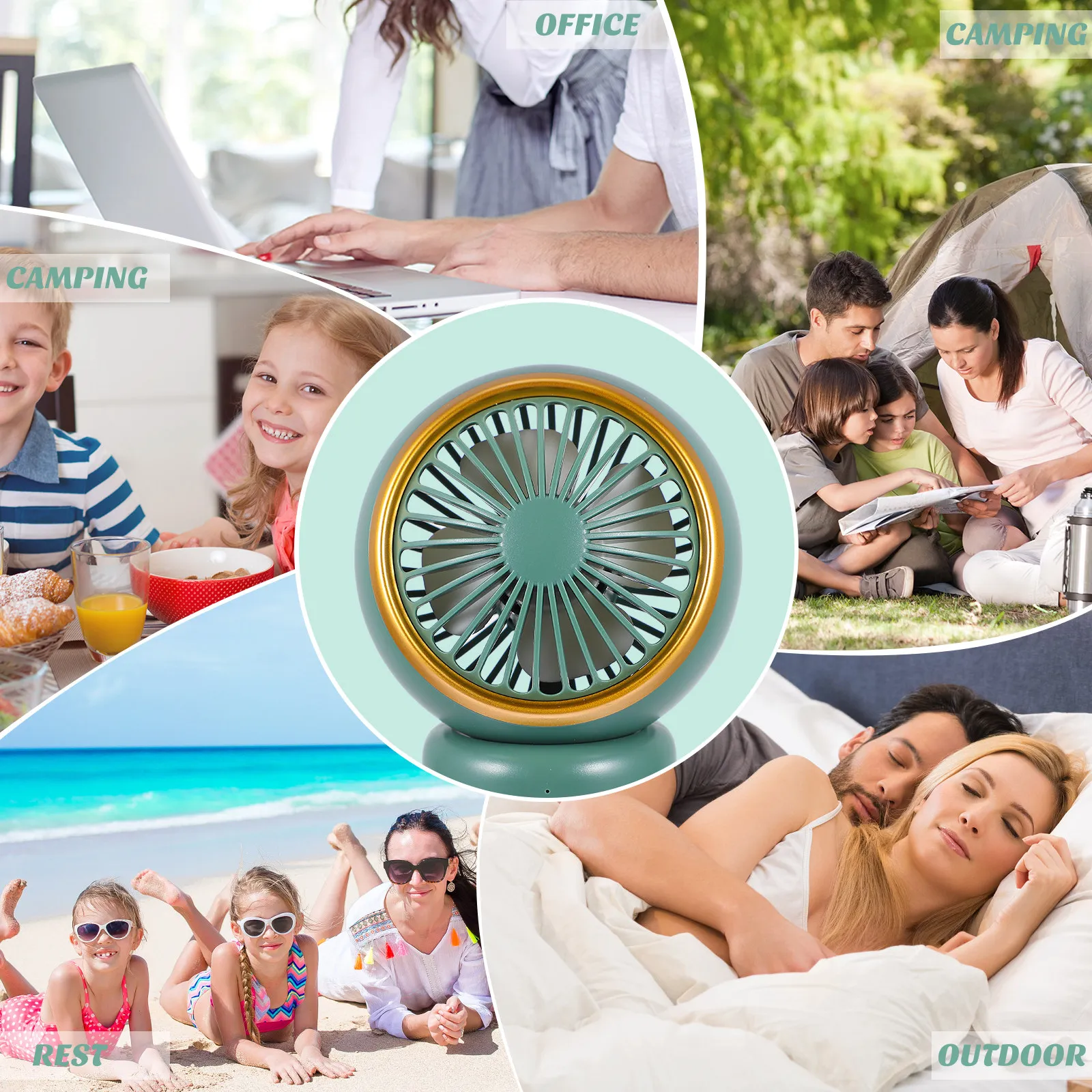 

Portable USB Rechargeable Mini Fan for Summer Lightweight Compact Handheld Cooling Fan with Premium ABS Material Natural Wind
