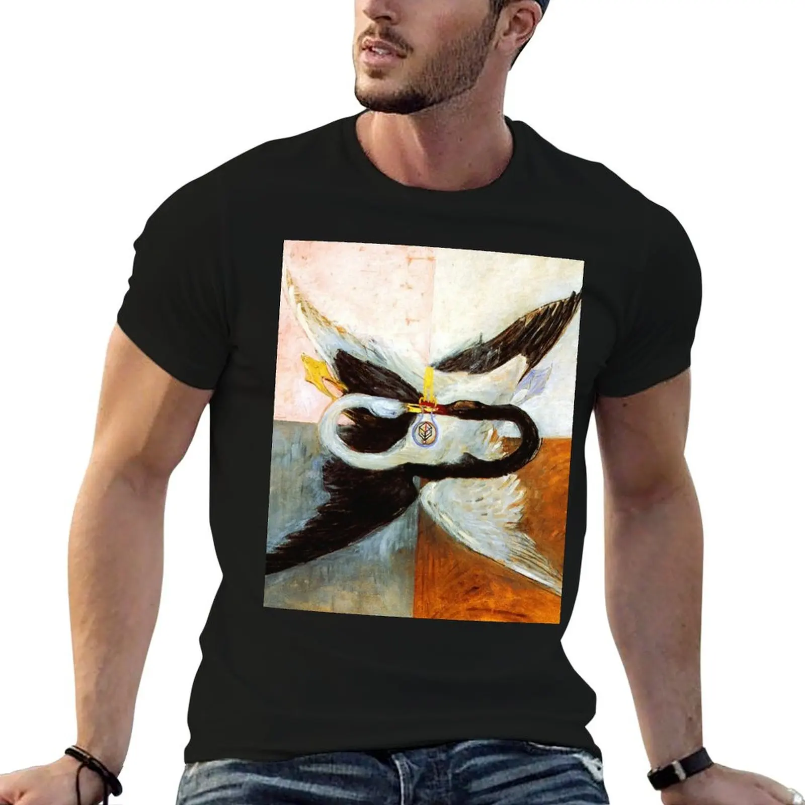 Hilma af Klint The Swan, No. 24, Group IX-SUW, 1915 T-Shirt graphics man clothes boys animal print big and tall t shirts for men