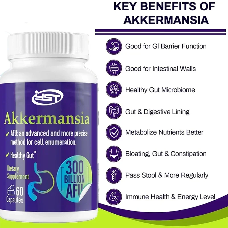 60 كبسولة 300 مليار AFU البروبيوتيك المباشر، مناسبة لـ GLP-1، الجهاز الهضمي والمعوي والمناعة والصحة العامة