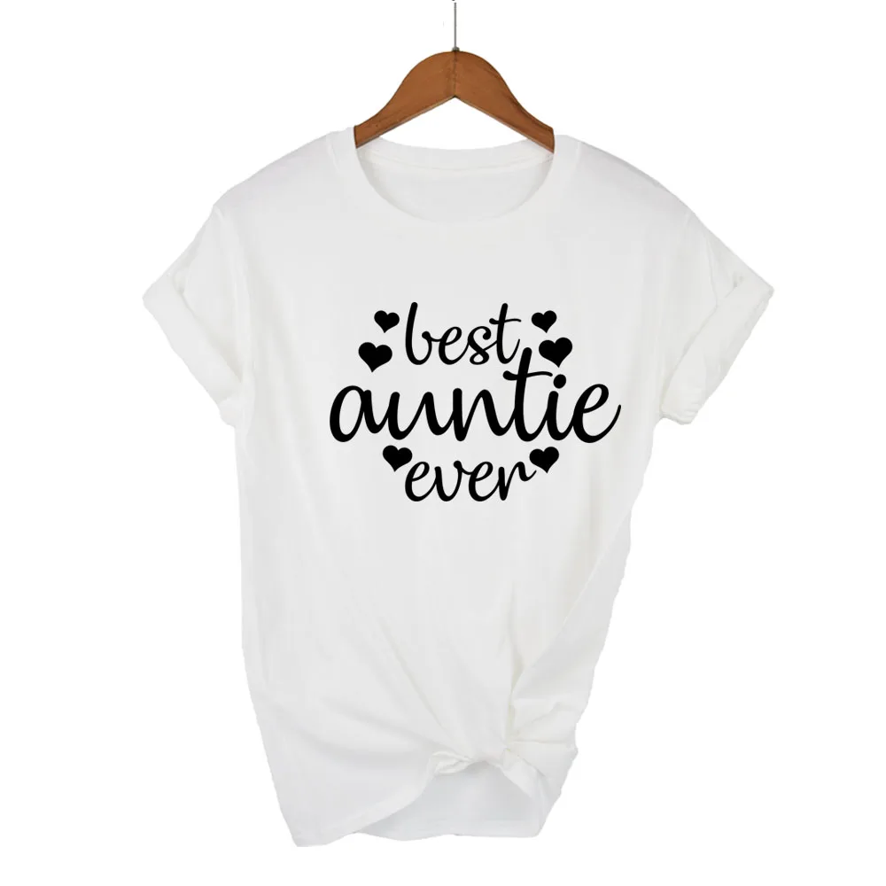 best auntie ever Letter Women tshirts Cotton Casual Funny T Shirt For Lady Top Tee Hipster 13 Colors Drop Ship