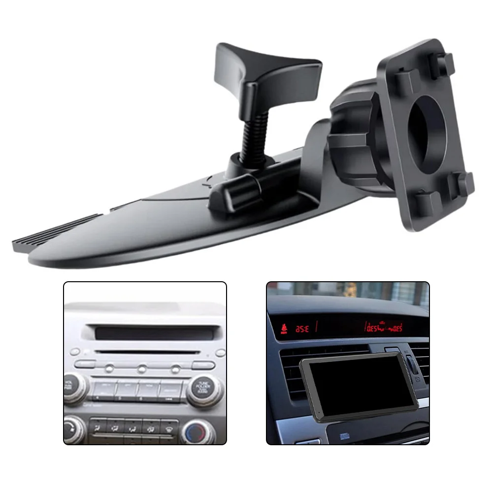 Soporte Ajustable para Celular con Ranura para CD, Soporte para Rejilla de Ventilación de Aire, para Pantallas de 7-10 Pulgadas, Accesorio Interior para Auto con Carplay