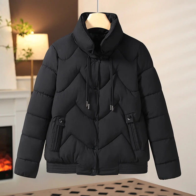 Women Jacket 2024 Chinese Style Winter Parkas Female Thick Warm Down Cotton Coat Femme Casual Short Basic Outerwear Ladies Top