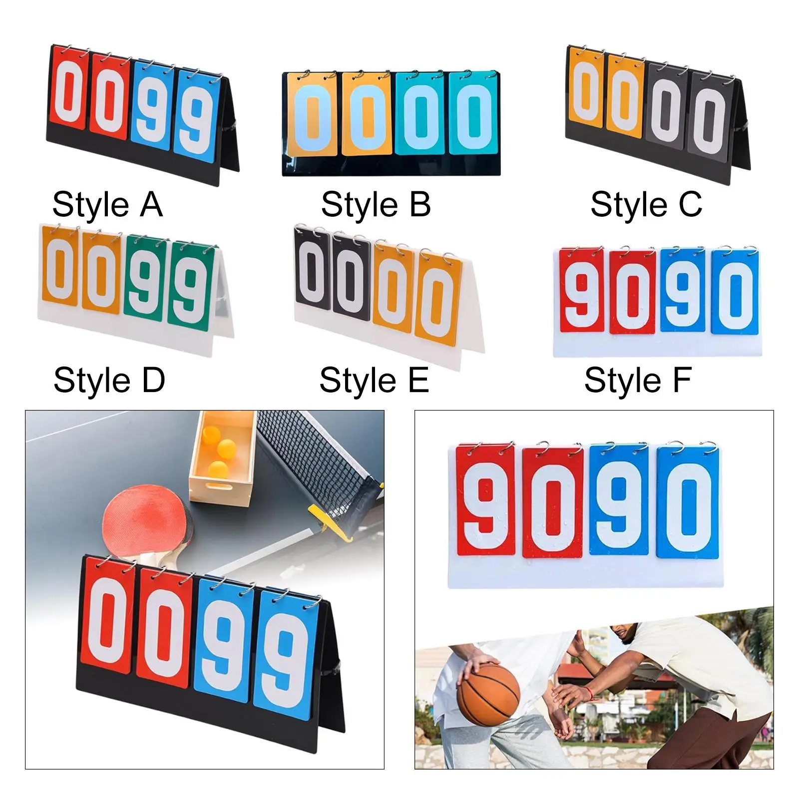 Tableau de bord sportif pour les jeux d'équipe, flipper, gardien de score, tennis multi-sports