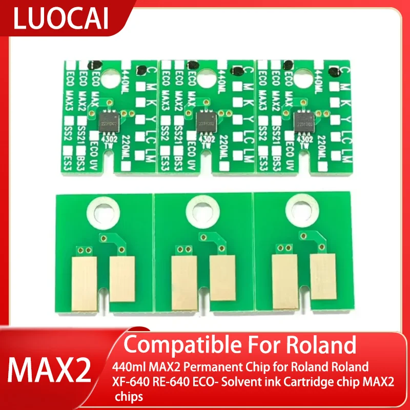 440ml MAX2 Permanent Chip for Roland Roland XF-640 RE-640 ECO- Solvent ink Cartridge chip MAX2 chips