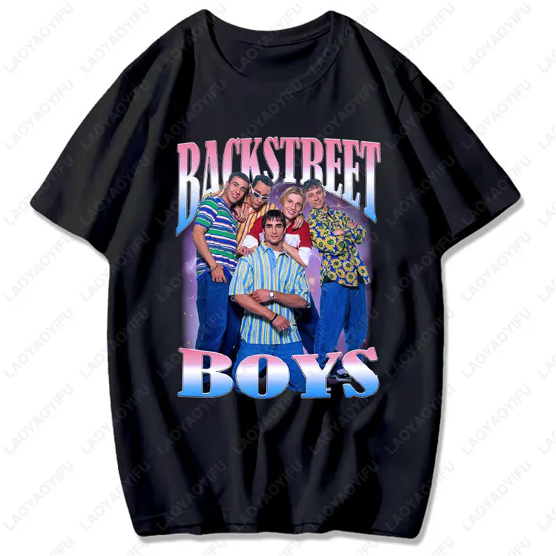 Backstreet Boys Millennium Tour Musik Vintage T-Shirt Männer Frauen Hipster Beliebte Tops Sommer Mode Streetwear Unisex T-Shirts Geschenk – Detail 6