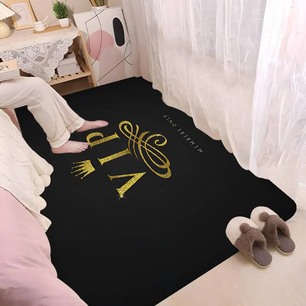 Laser VIP Hallway Carpet Washable Non-Slip Living Room Sofa Chairs Area Mat Kitchen Doormat Area Rug