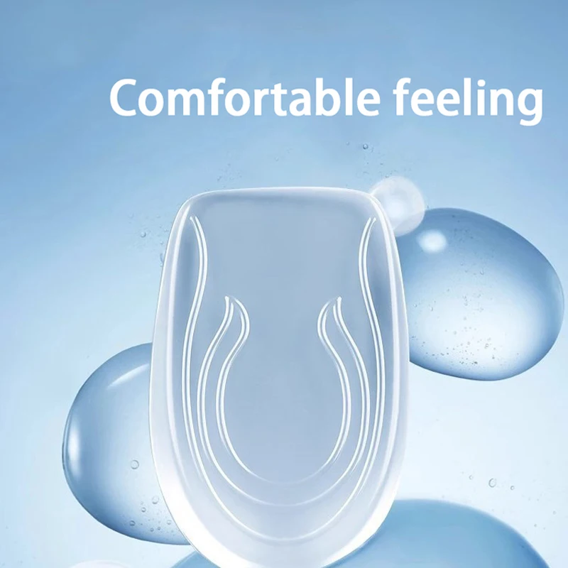 1 زوج الرجال والنساء الارتفاع زيادة النعال غير مرئية منصات كعب مرن سيليكون امتصاص الصدمات النعال #5