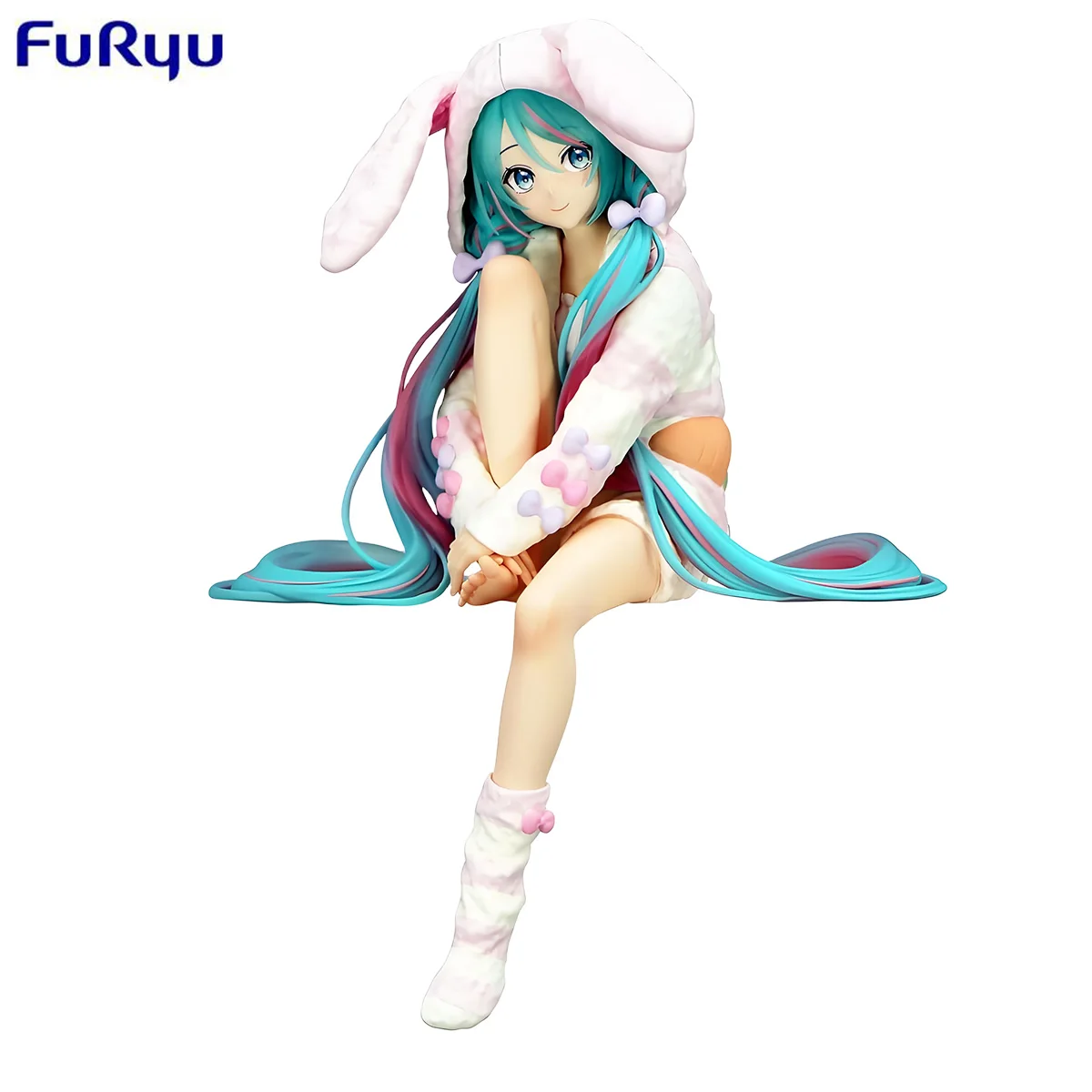 

In Stock FuRyu Noodle Stopper Hatsune Miku Rabbit Ear Pajamas Ver. PVC 11CM Anime Action Figures Model Collection Toy