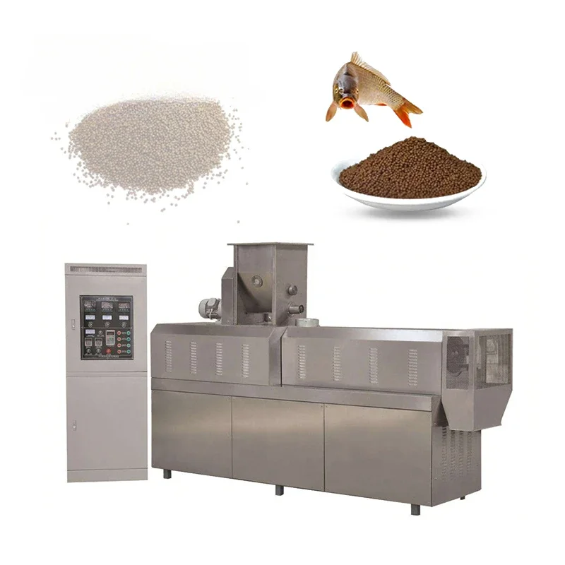 Fish Pellet Making Machine Sinking Floating Fish Food Pellet Processing Line Floating Fish Feed Pellet Machine For Catfish Feed