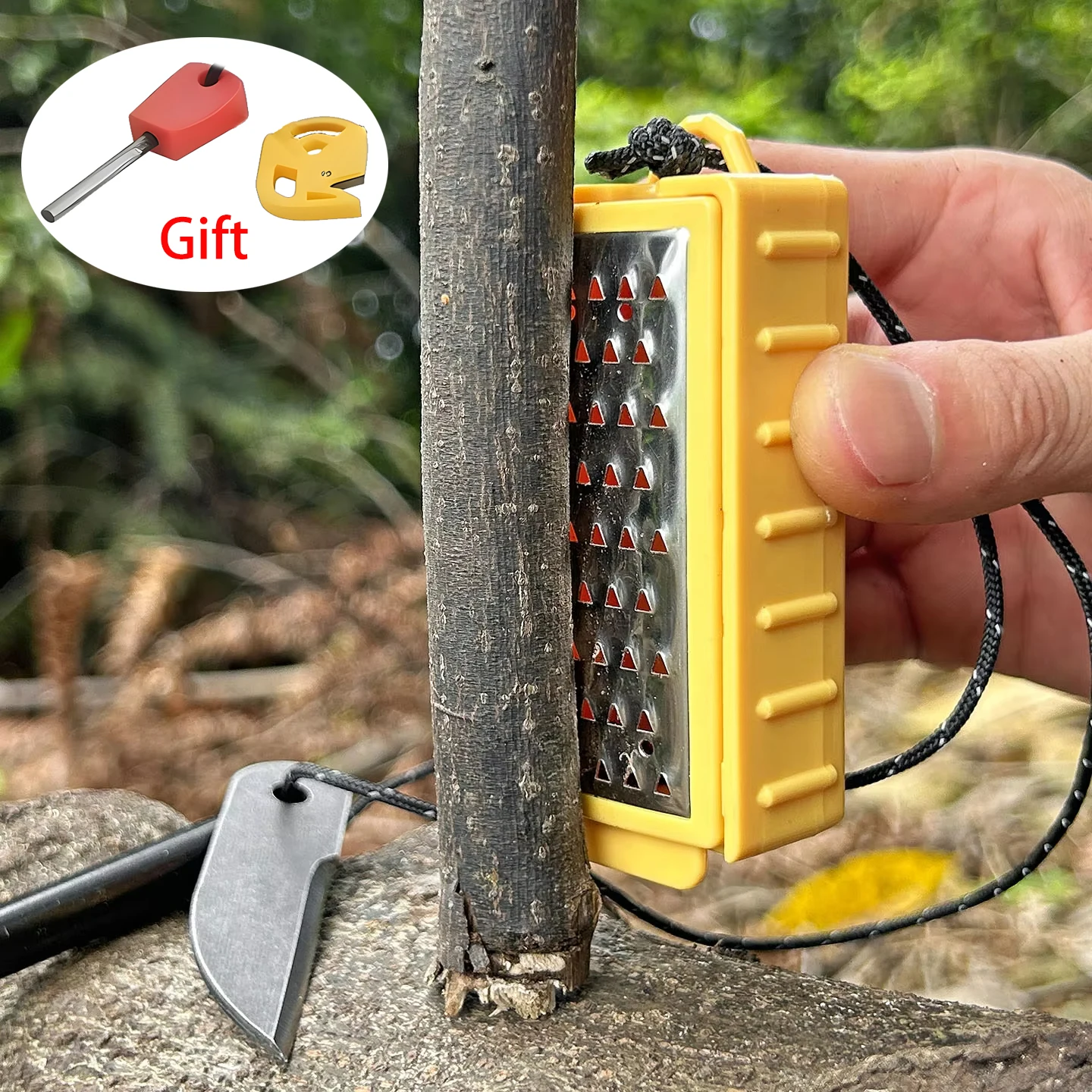 جديد في الهواء الطلق التخييم الصوان مجموعة معدات الحرائق البرية بقاء EDC أداة حزمة Pal Tinder صانع مع كاتب النار