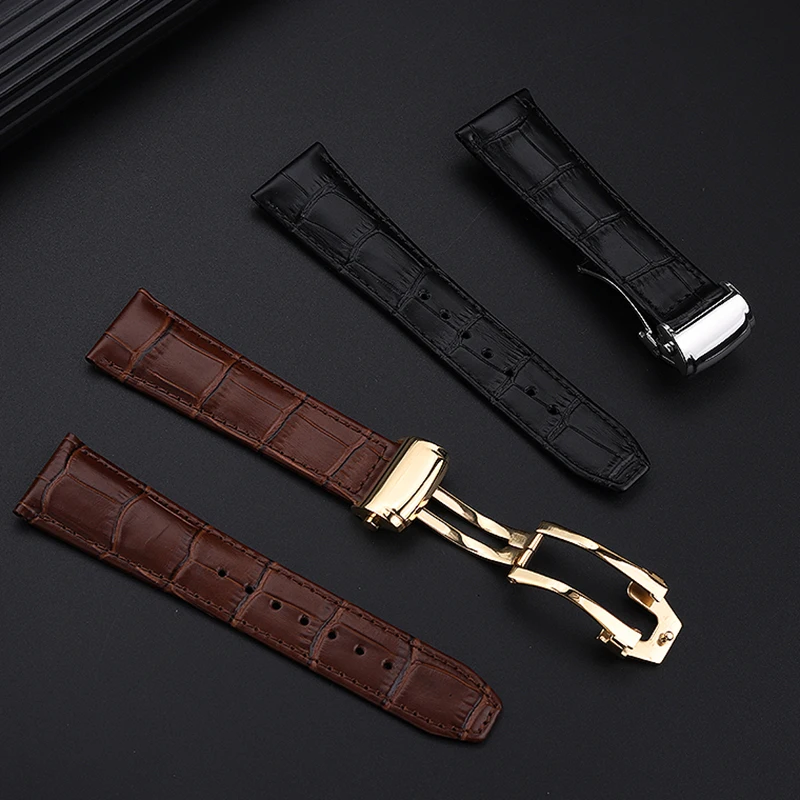 Genuine Leather Watch Strap 20mm 22mm For MAURICE LACROIX Watch Strap Bentao Elegant Craftsmanship MP6347 Business Watchband