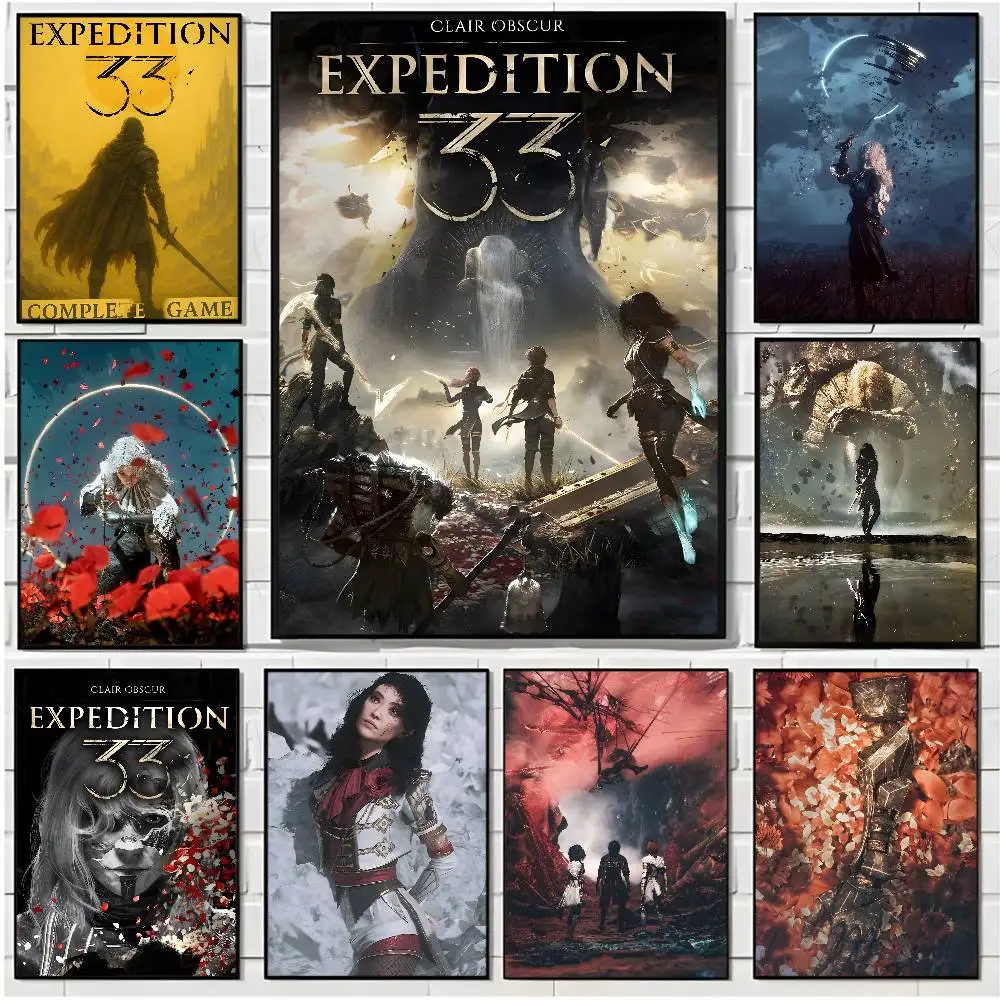 Clair Obscur Expedition 33 Poster HD art poster for home living room bar office decoration sticky, waterproof