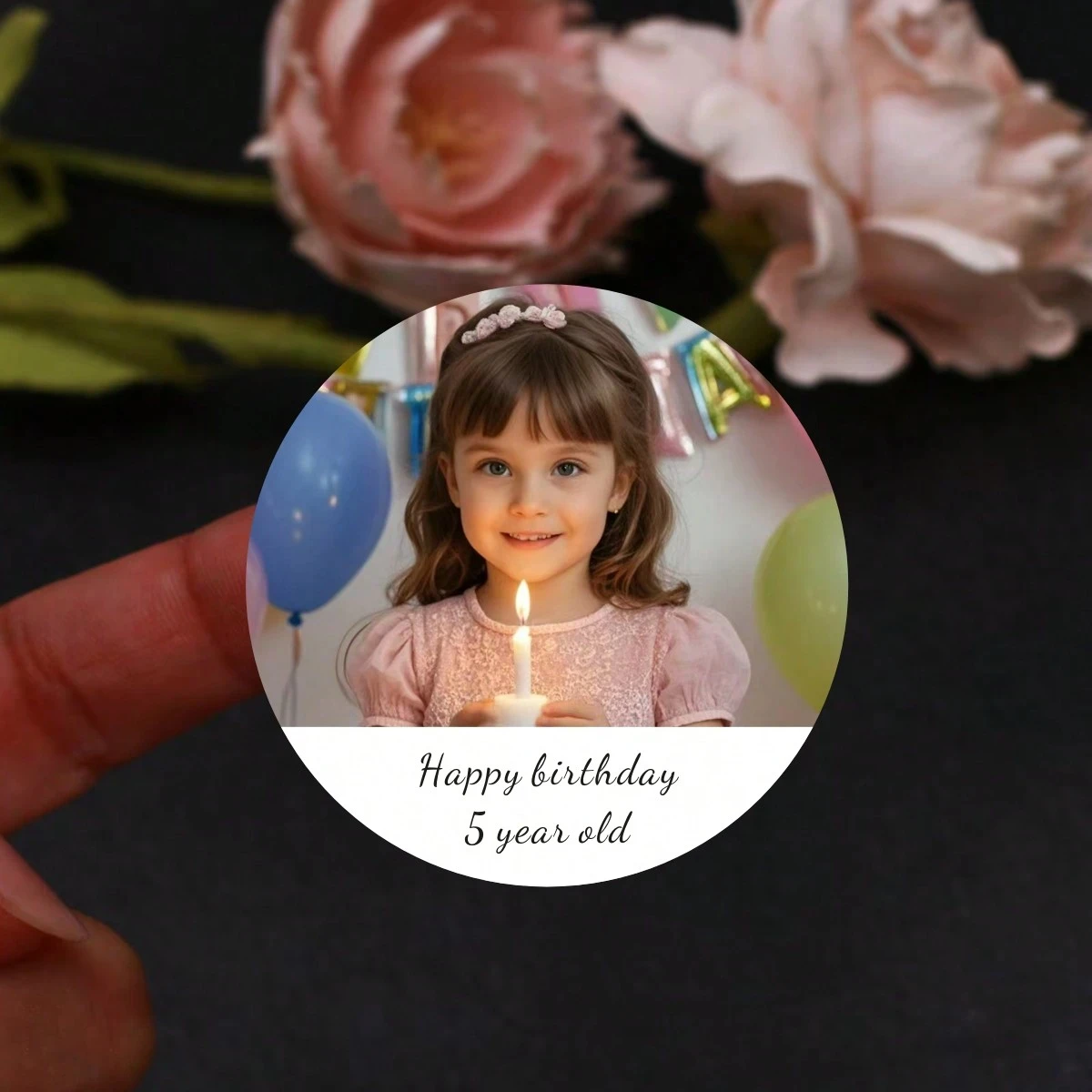 맞춤형 개인화 사진 스티커 라벨 결혼식 생일 기념일 발렌타인 어머니 아버지의 날 가정 사무실 선물