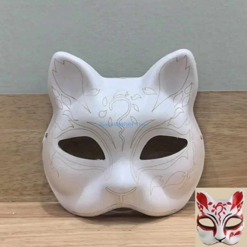 Maschera per mascherate non verniciate N7YF Maschera fai da te per il cosplay per bambini Halloween per bambini