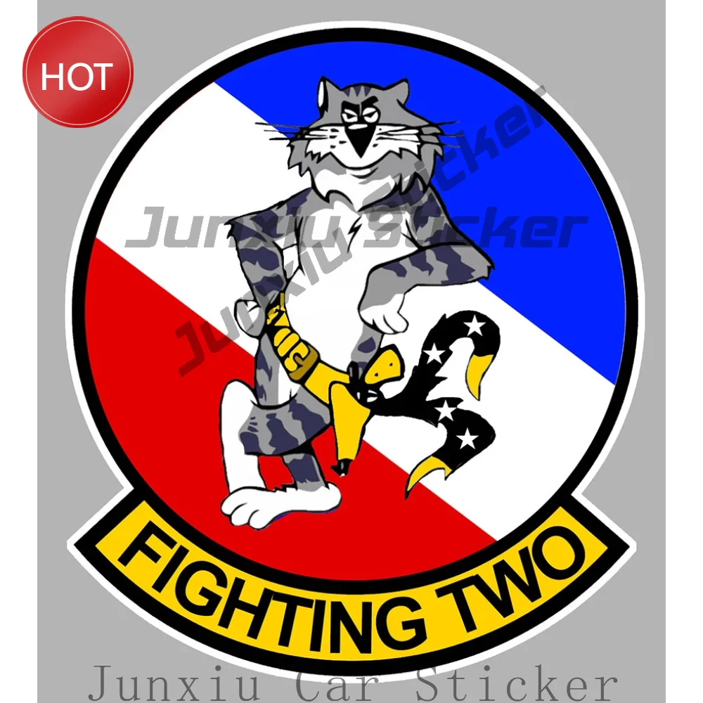 Tomcat F14 Emblem Vf 2 Bounty Hunters Squadron Outdoor Decal For Truck Window Pvc Waterproof Sticker