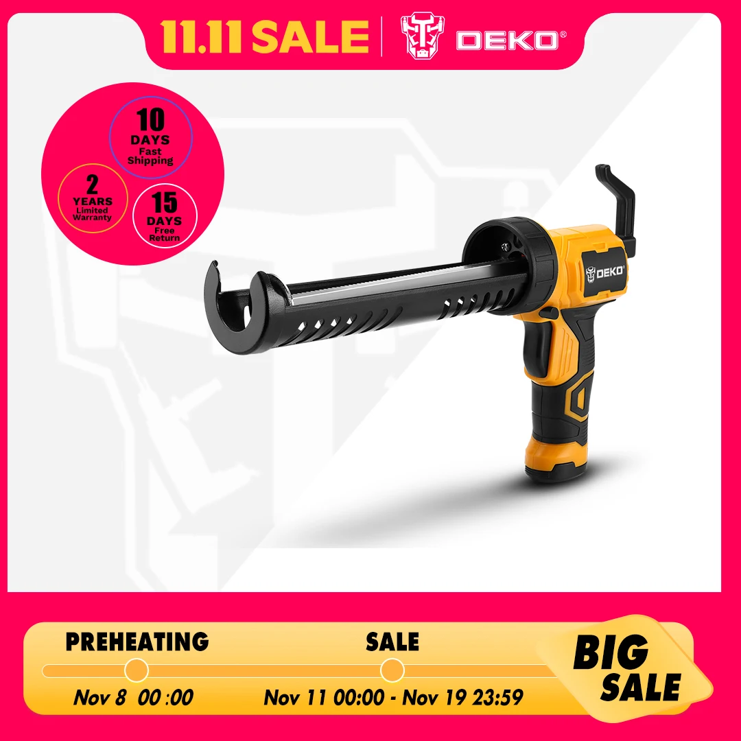 

DEKO DEGG01 Automatic Electric Glue Gun Heat Hot Melt Multi-function Electric Pressure Sewing Seams Waterproof Glue