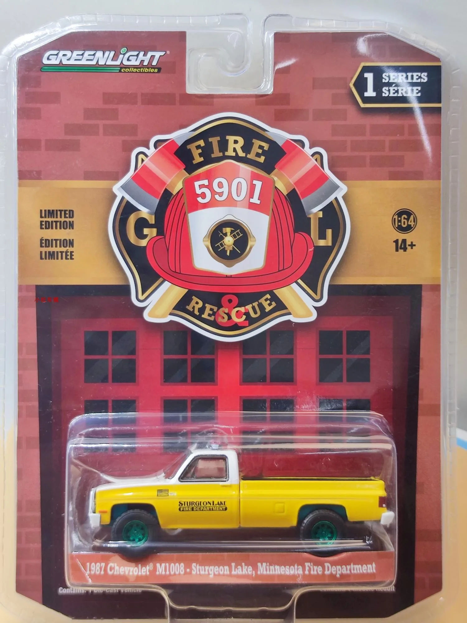 

Chevrolet M1008 4x4 - Sturgeon Lake Fire Department, Minnesota Green Machine Edition Alloy Model Collectible