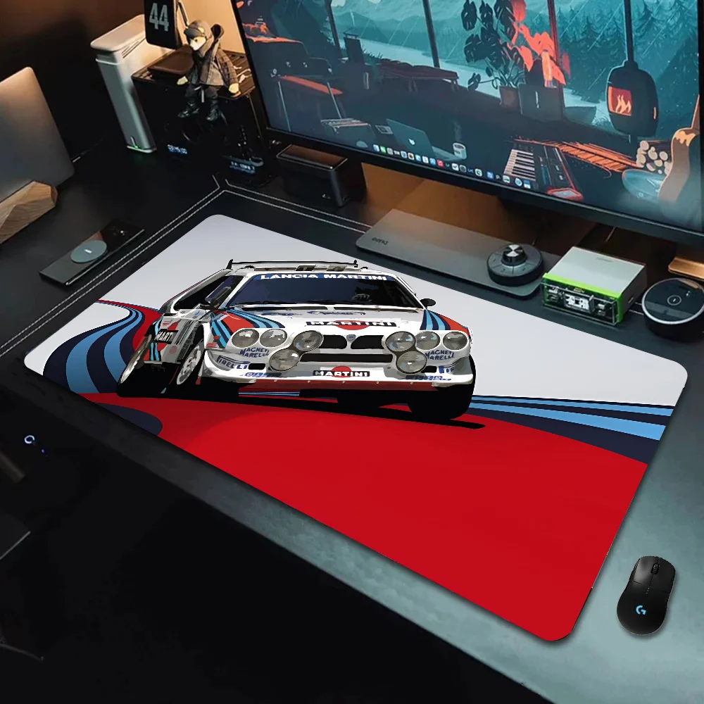 Martini Racing Car Logo Mousepad Mouse Mat Desk Mat With Pad Gaming Accessories Prime Gaming XXL Keyboard Pad Stitch Padding Mat