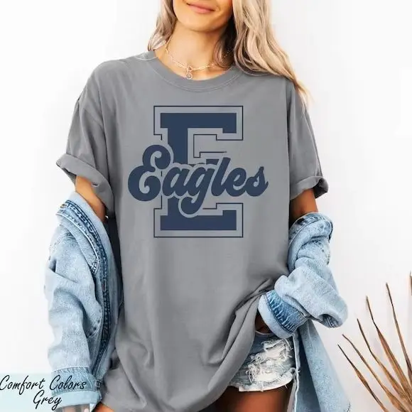Customized School Initial Name Mascot Shirt Unisex Personalized Team Spirit Name Uniform Game Day Football Season Sport Shirt