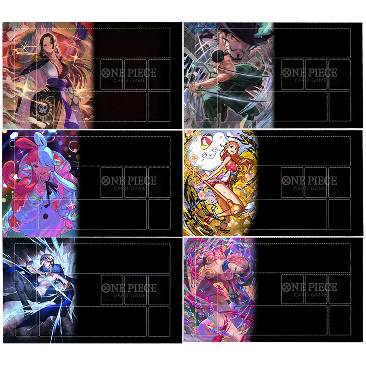 

11 стилей 600X350X2 мм Diy One Piece Nami Card Battle Mat Opcg Roronoa Zoro Single Player Board Game Card Duel Plate Battle Mat
