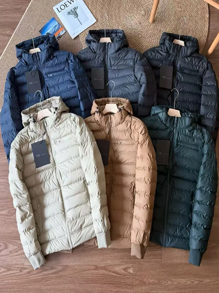 

Легкая пуховая хлопковая куртка с капюшоном, зимнее пальто, теплое молодежное повседневное модное пальто прямого кроя с длинными рукавами на молнии