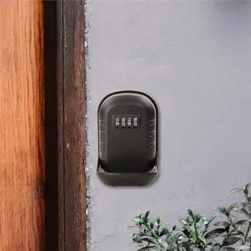 【ترويج】صندوق قفل مفتاح تخزين مثبت على الحائط مصنوع من المعدن، تصميم مركب، سعة 6 إلى 10 مفاتيح، غطاء مضاد للغبار للمنزل والمكتب #4