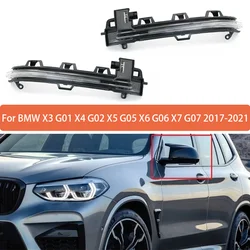 Car Side Rearview Mirror Turn Signal Light for BMW X3 G01 X4 G02 X5 G05 X6 G06 X7 G07 2017-2021 63137441439 63137441440