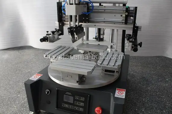 1 Color 4 Station Screen Printing Rotary Table Screen Printing Machine Semi/Automatic Type