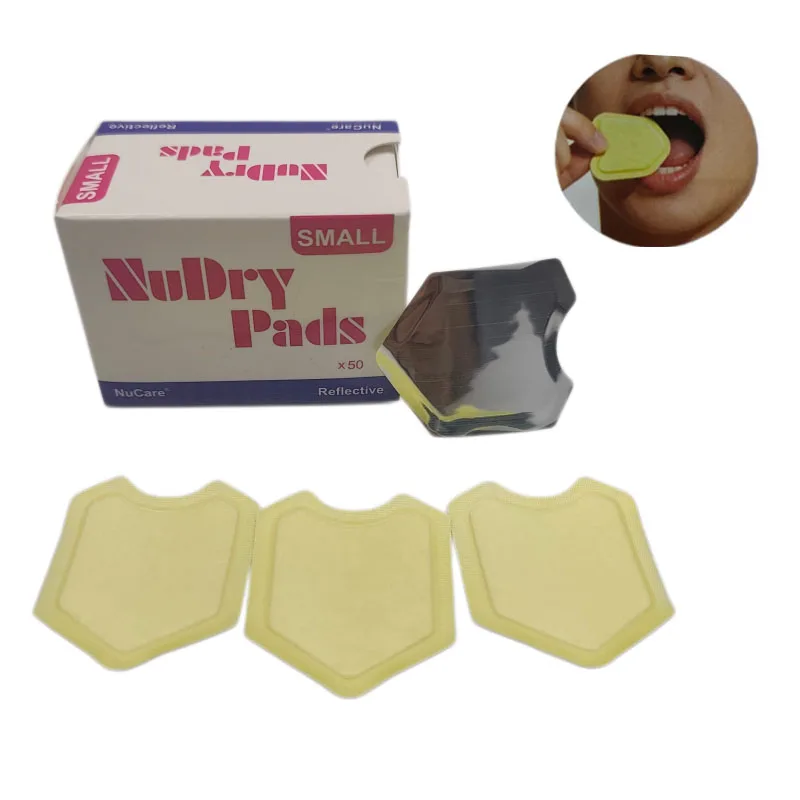  50Pcs/Box Disposable Dental Non‑Woven Saliva Absorbent Pad Saliva Suction Pads Regular /Reflective For Dental Clinic Oral Care