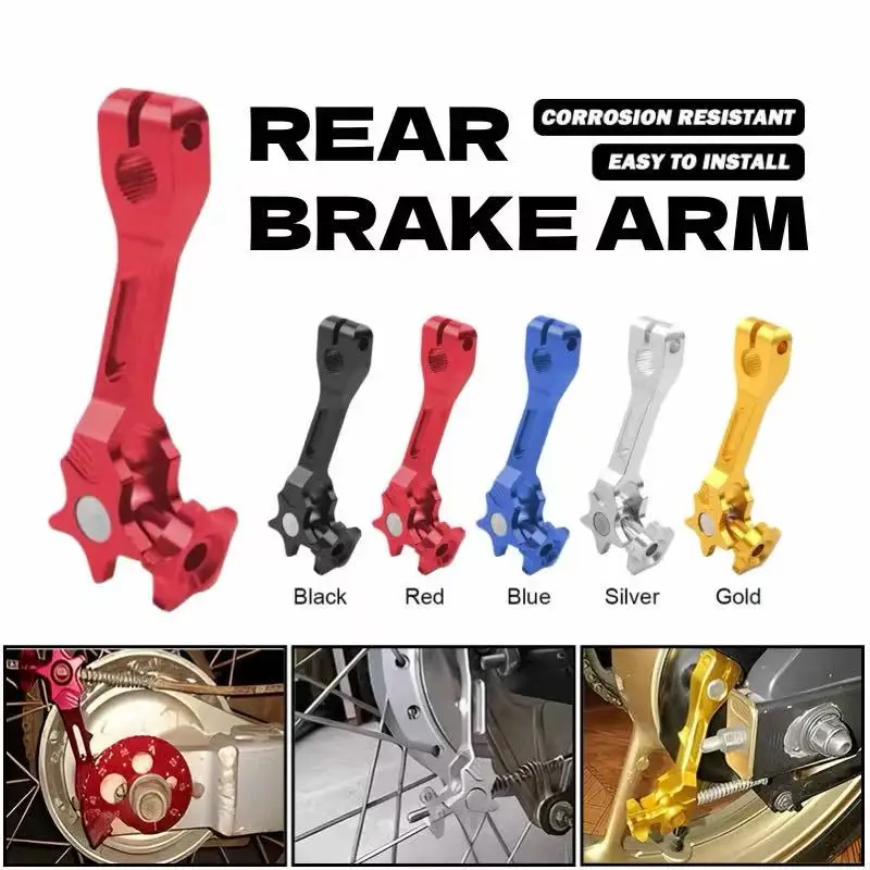 1 Pieza de Palanca de Freno Trasero de Aleación de Aluminio CNC, Brazo de Freno Universal de Fácil Instalación para Mio, Nmax, Aerox, Vario, Nouvo, Soul, Scoopy