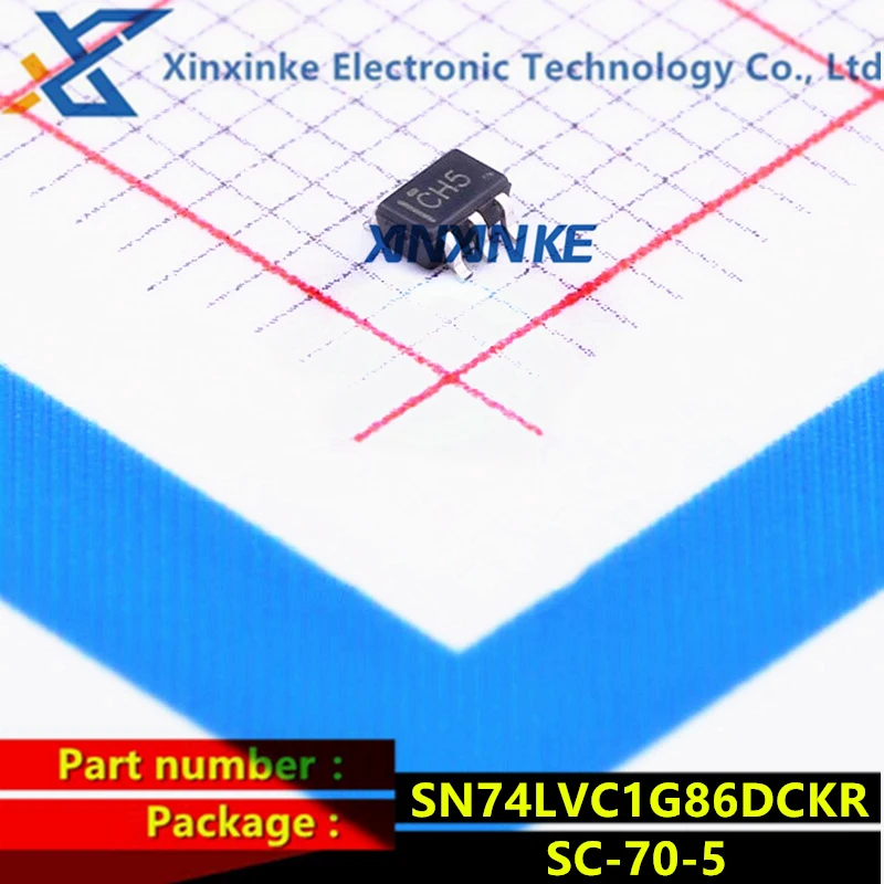 SN74LVC1G86DCKR SC-70-5 Mark:CH5 Logic Gates 2 Input Single-Function Gate Logic ICs Brand New Original