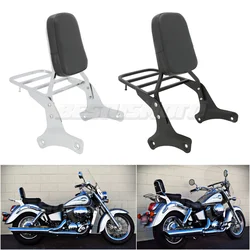 Motorcycle Passenger Backrest Sissy Bar Luggage Rack For Honda Shadow 400 750 VT400 VT750 ACE 1997 1998 1999 2000 2001 2002 2003