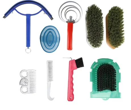 Wholesale 2024 New Horse Grooming Tool with Brushes and Bag