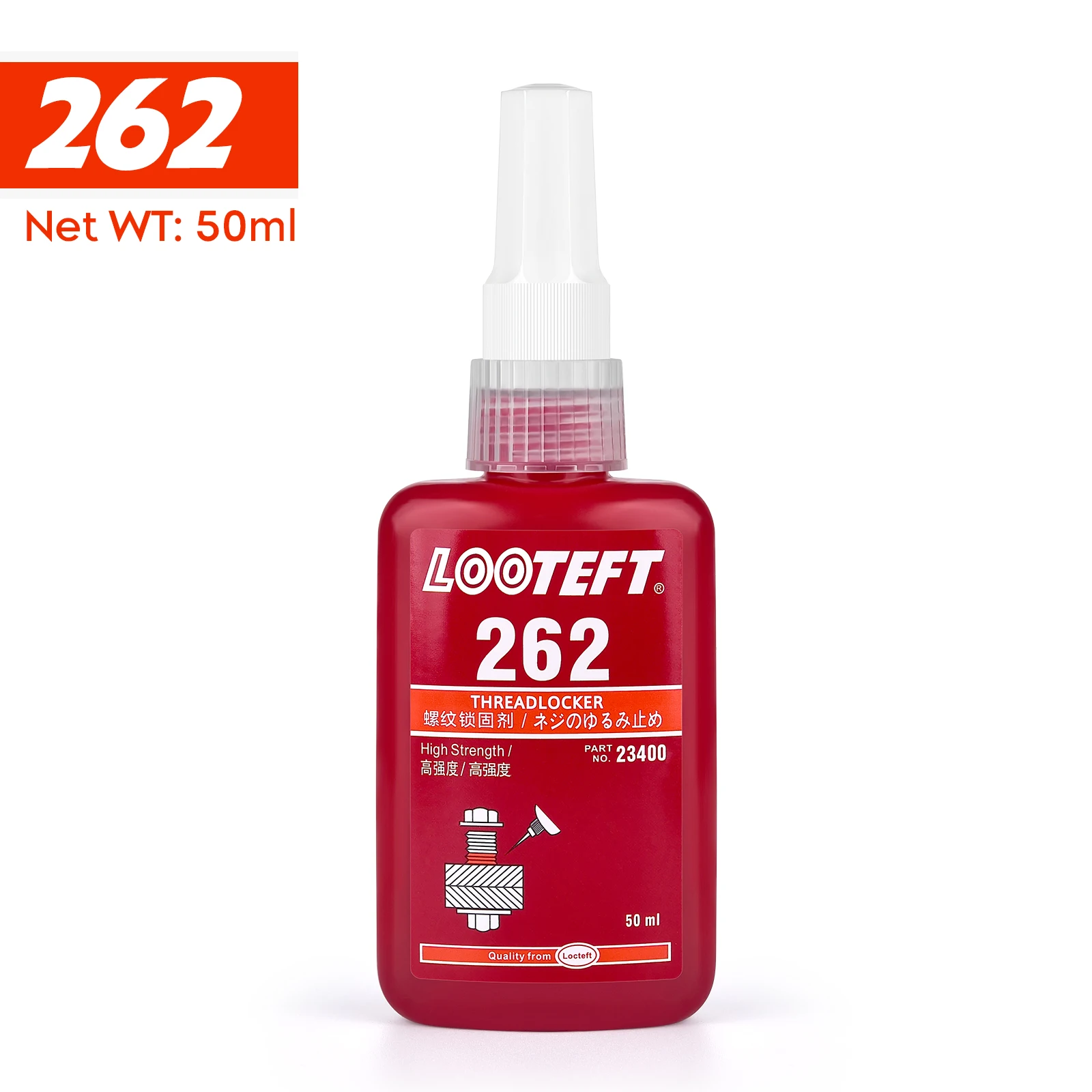 50 ml Schroefdraadborgmiddel Schroeflijm Snel genezen Draadborgmiddel Anaërobe lijm Corrosiebestendig Anti-losdraaien Lijm