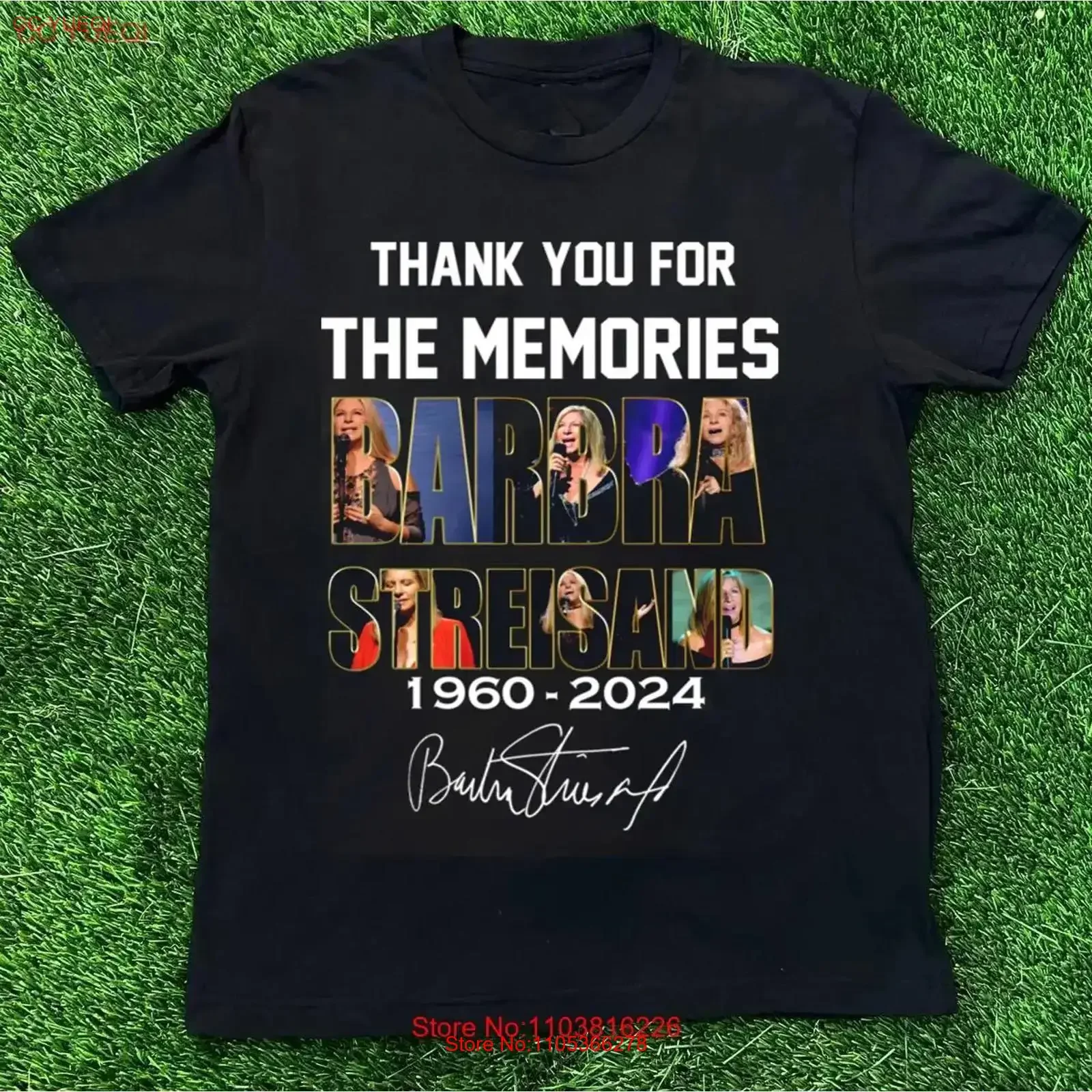 Camiseta BARBRA STREISAND 1960 2024 Negra, Tallas S-5XL, Estilo Vintage, Lavada, Transpirable, Versátil, Ropa Urbana, Prenda de Diseño Elegante