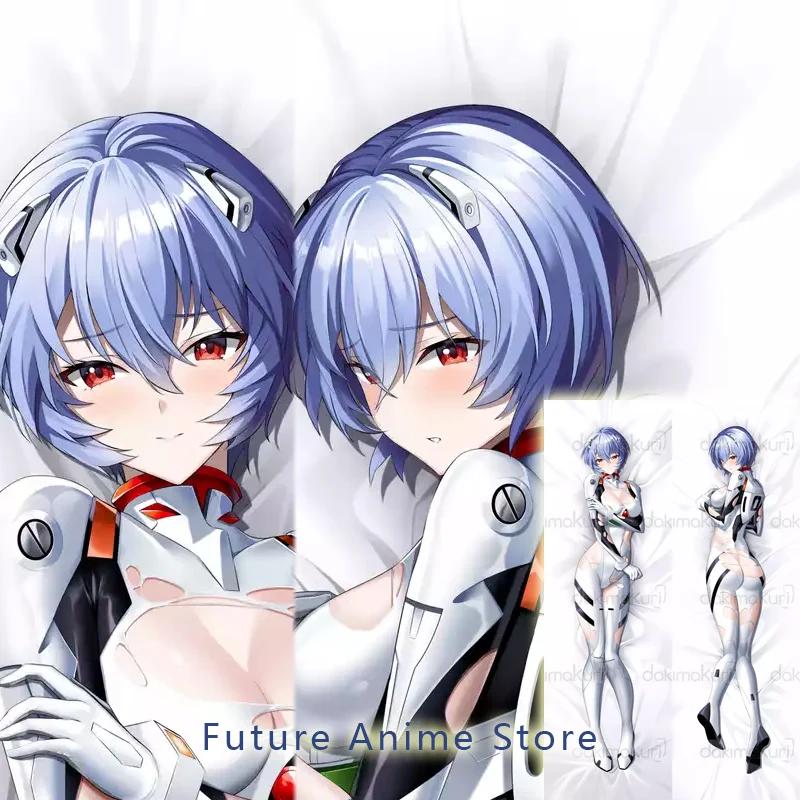 Dakimakura Anime Ayanami Rei Double-sided Print Life-size Body Pillow Cover