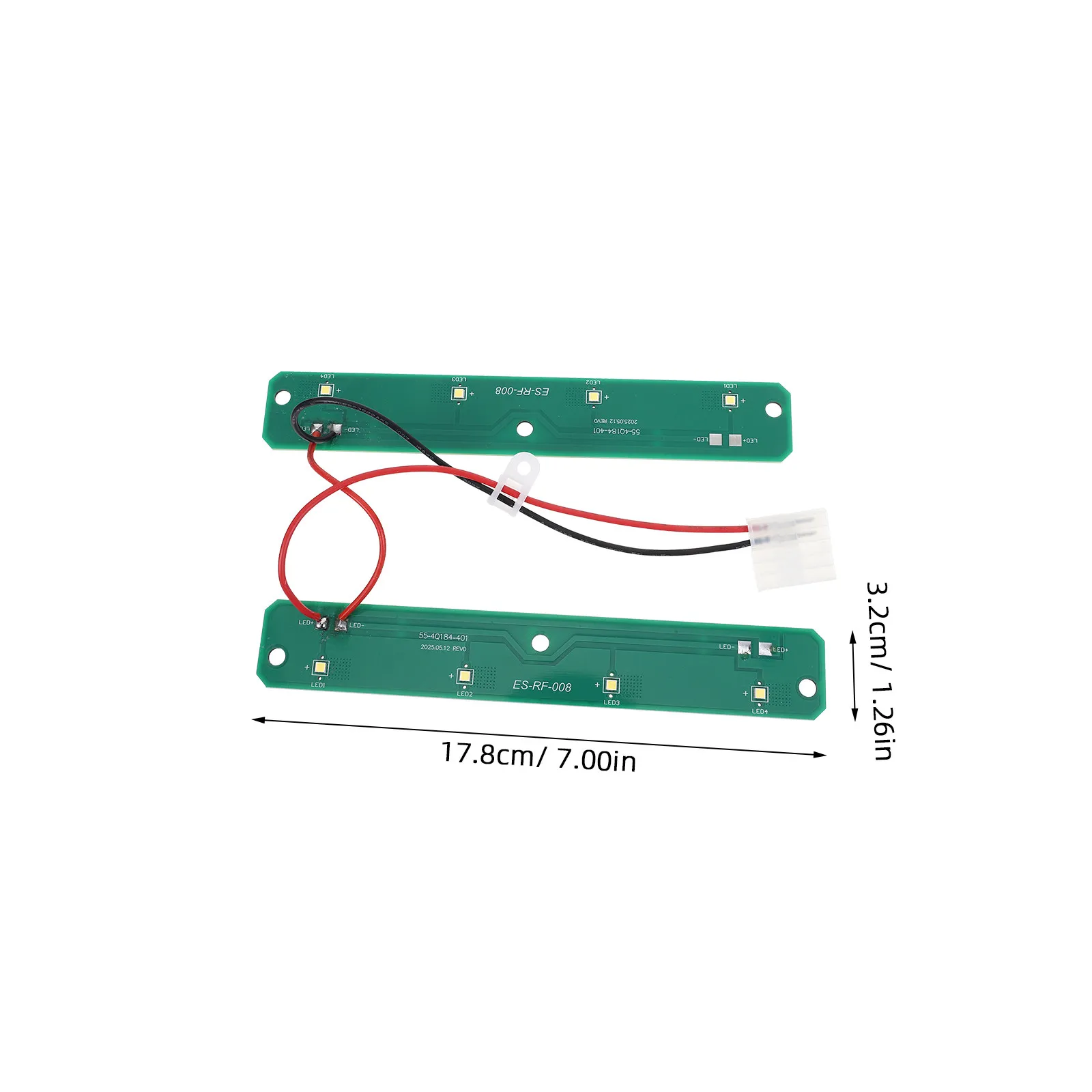 Refrigerator LED Light Board Replacement W11043011 Fridge LED Module Repair Panel Freezer Interior Lighting Replacement Energy