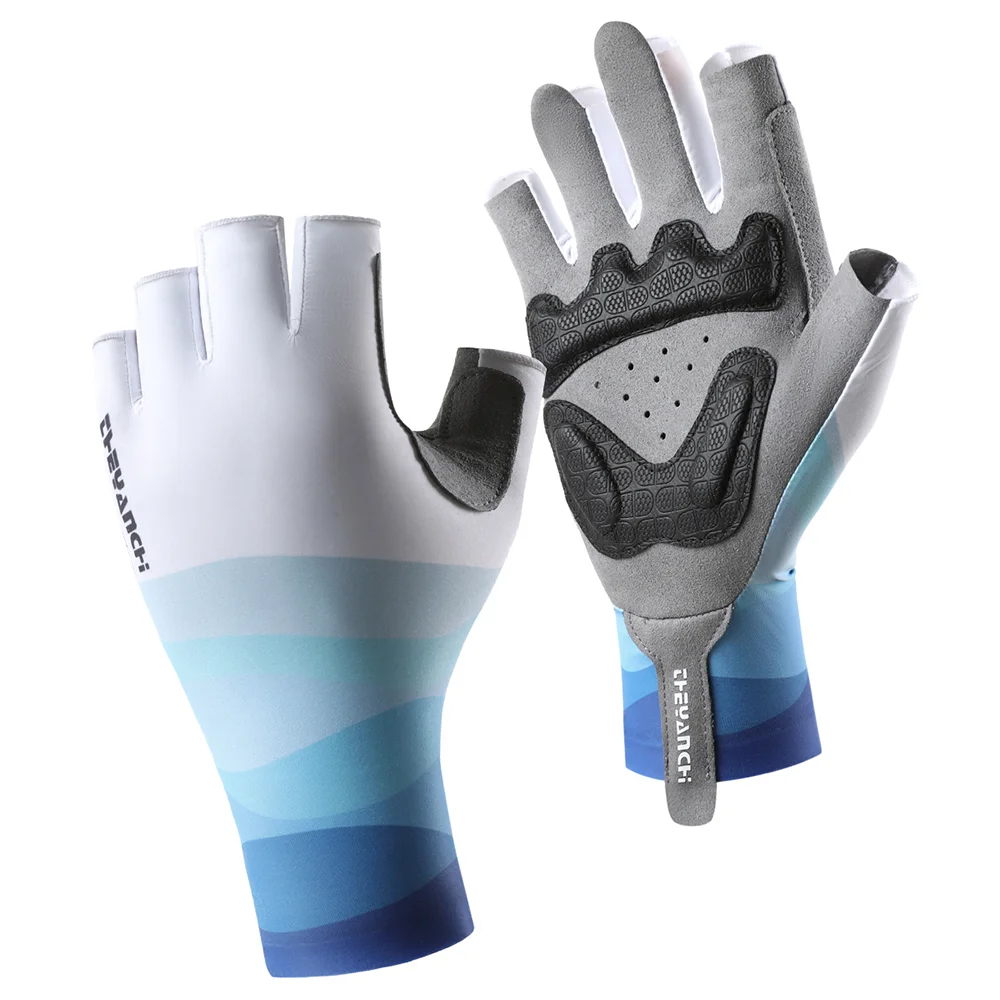 Outdoor-Fahrradhandschuhe, Sommer, halber Finger, atmungsaktiv, Sport, Outdoor, Angeln, Radfahren