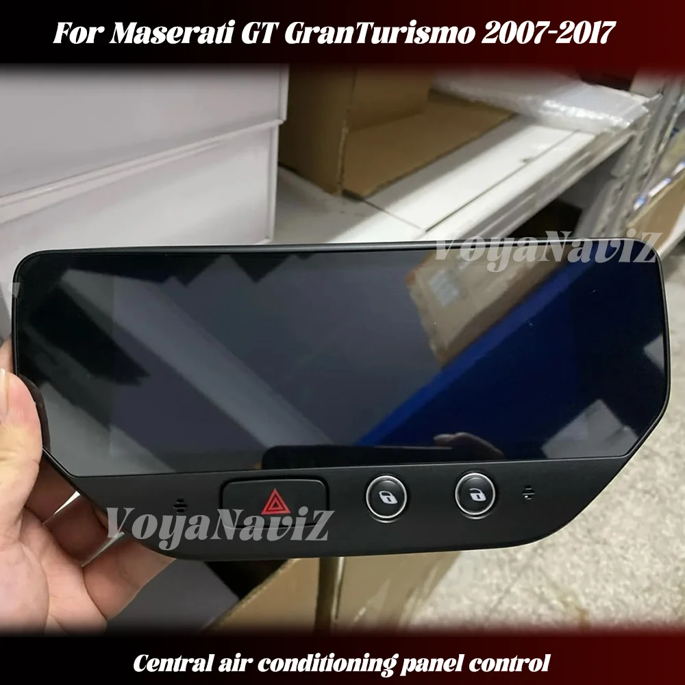

7-дюймовая сенсорная ЖК-панель управления кондиционером для Maserati GT GranTurismo 2007-2017, центральная система управления, поддерживает LHD и RHD