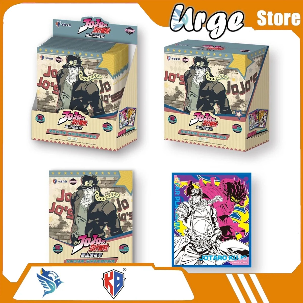 KABAO 2026 NEW JoJo's Bizarre Adventure‌ Color Paper Collection Periphery Pixiv Anime Surprise Gift Like Toy Ornament Movie Rare