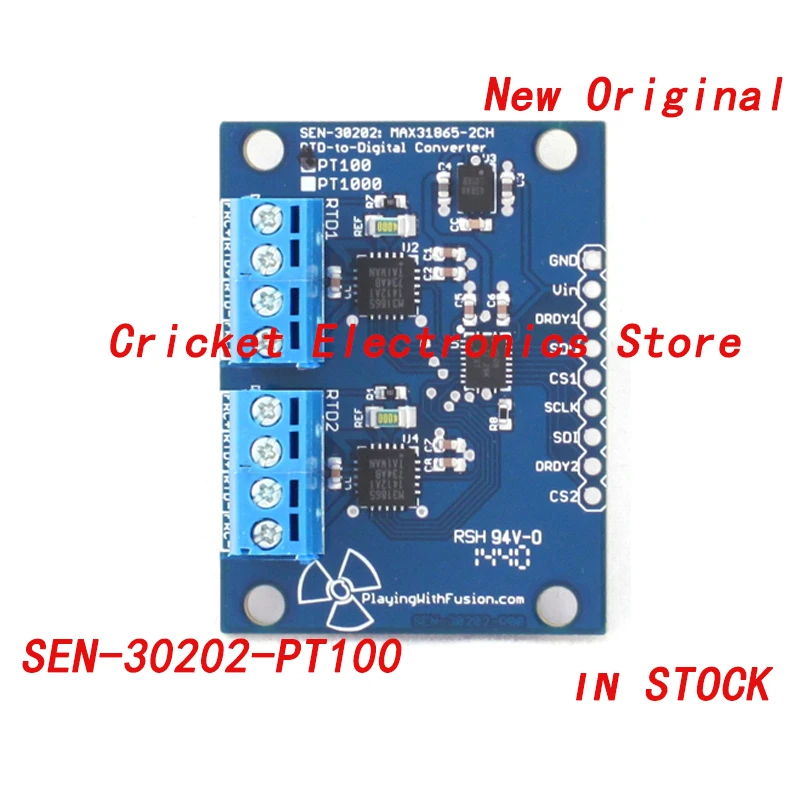 

SEN-30202-PT100 MAX31865 - Temperature, RTD (Resistance Temperature Device) Sensor Evaluation Board