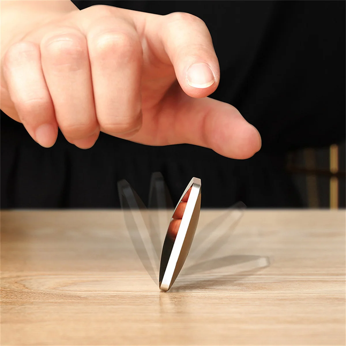 Bestselling Flipo Flip Office Stress Relief Kinetic Toy, Fingertip Spinner, Desktop Flipping and Decompression Gadget, Starry Sk