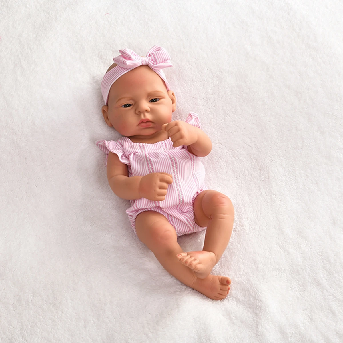 Reborn Puppenkleidung 16 Zoll 40cm Set Body Mütze Puppen Outfit Kleidung Zubehör Geschenk für Kinder zum Anziehen und Spielen Puppenzubehör Mini Puppe – Detail 29