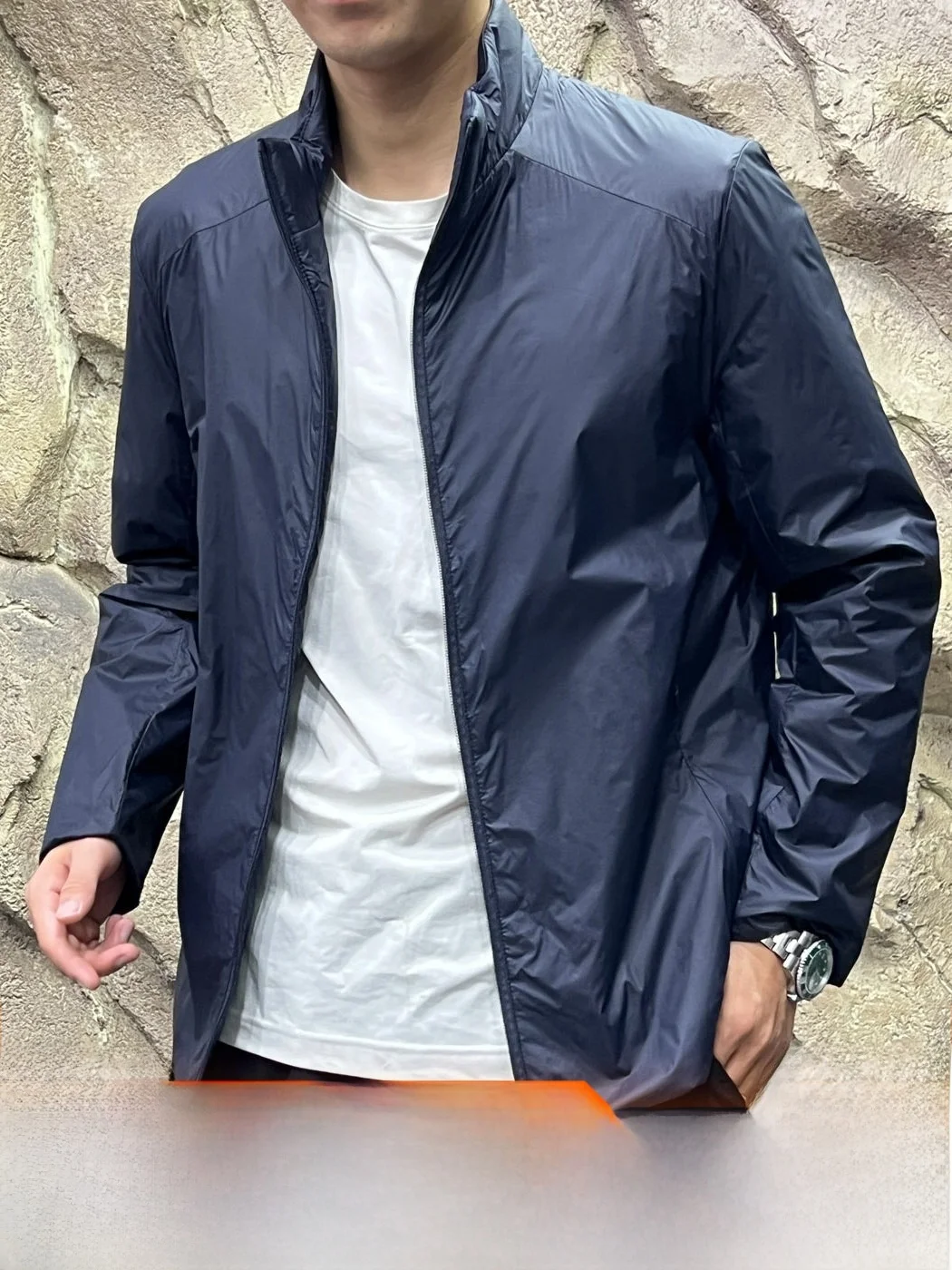 Light Wool Filled Cotton Jacket Stand Collar Waterproof for Men And Women Warm Casual Style Standard Fit Online Exclusive
