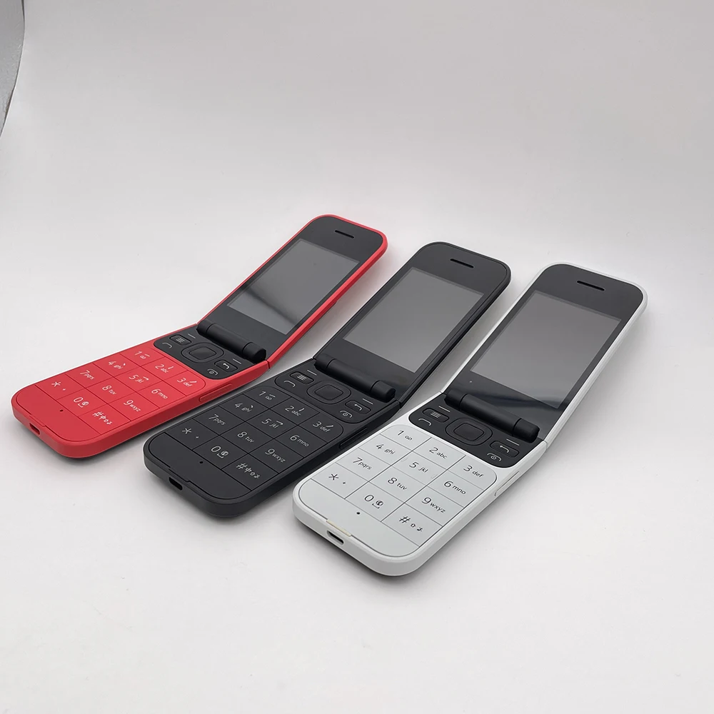 Original 2720 Flip 4G Dual SIM CellPhone Russian Arabic Hebrew Keyboard Made in Finland Unlocked