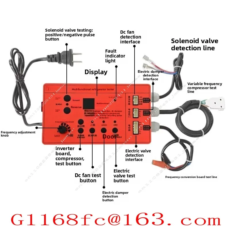 Refrigerator Multifunctional Variable Frequency Board Compressor Solenoid Fan Door Tester Universal