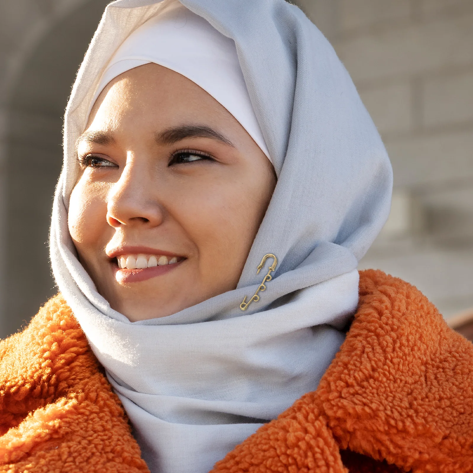 

20Pcs 3 Hole Safety Lock Pins Large Brooch Clips for Shawls Scarves Sweater Clothes Decorative Dress Making Accessories