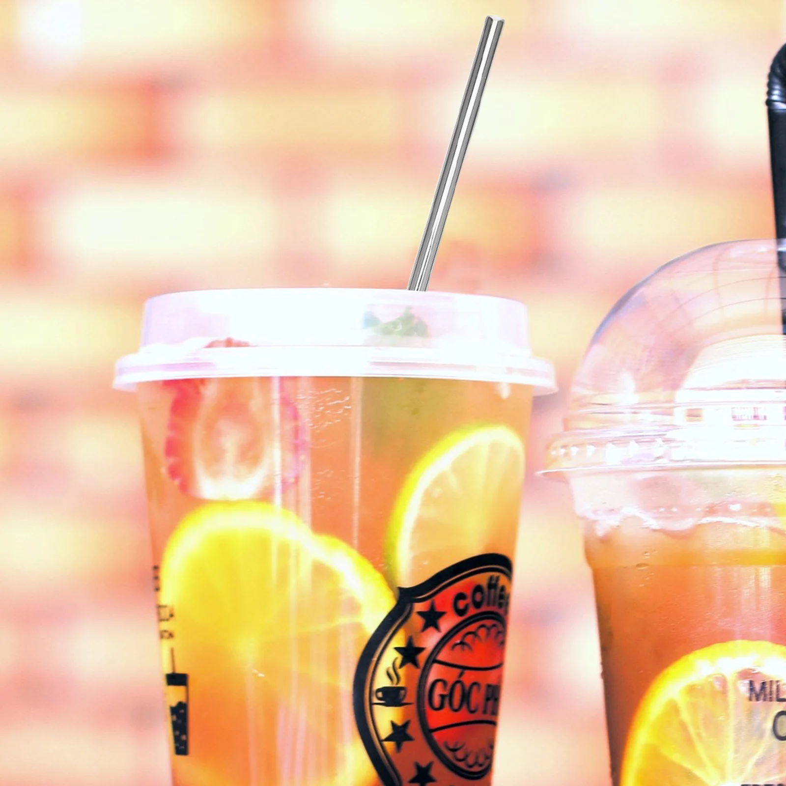 

1 .5X0.6Cm Stainless Steel Drinking Straw Reusable Straight Straw For Tumblers Corrosion Resistant Bar Accessory Kitchen