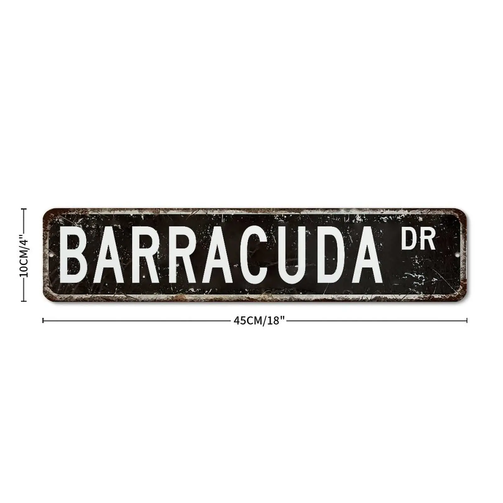 Vintage Barracuda Metal Street Signs Room Decor,Custom Street Sign ,Funny Barracuda Tin Sign Wall Decor,Barracuda Street Sign fo