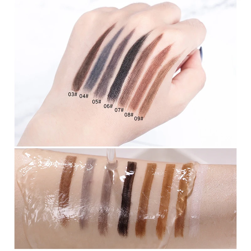 5pcs Eyebrow Pencil High Quality Professional Makeup White Black Waterproof Brown HaoZhuang Pull Eyebrow Tattoo Wholesale